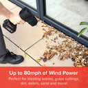 Turbo Hawk Cordless Garden Air Blower with Additional Battery