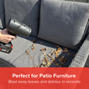 Turbo Hawk Cordless Garden Air Blower with Additional Battery