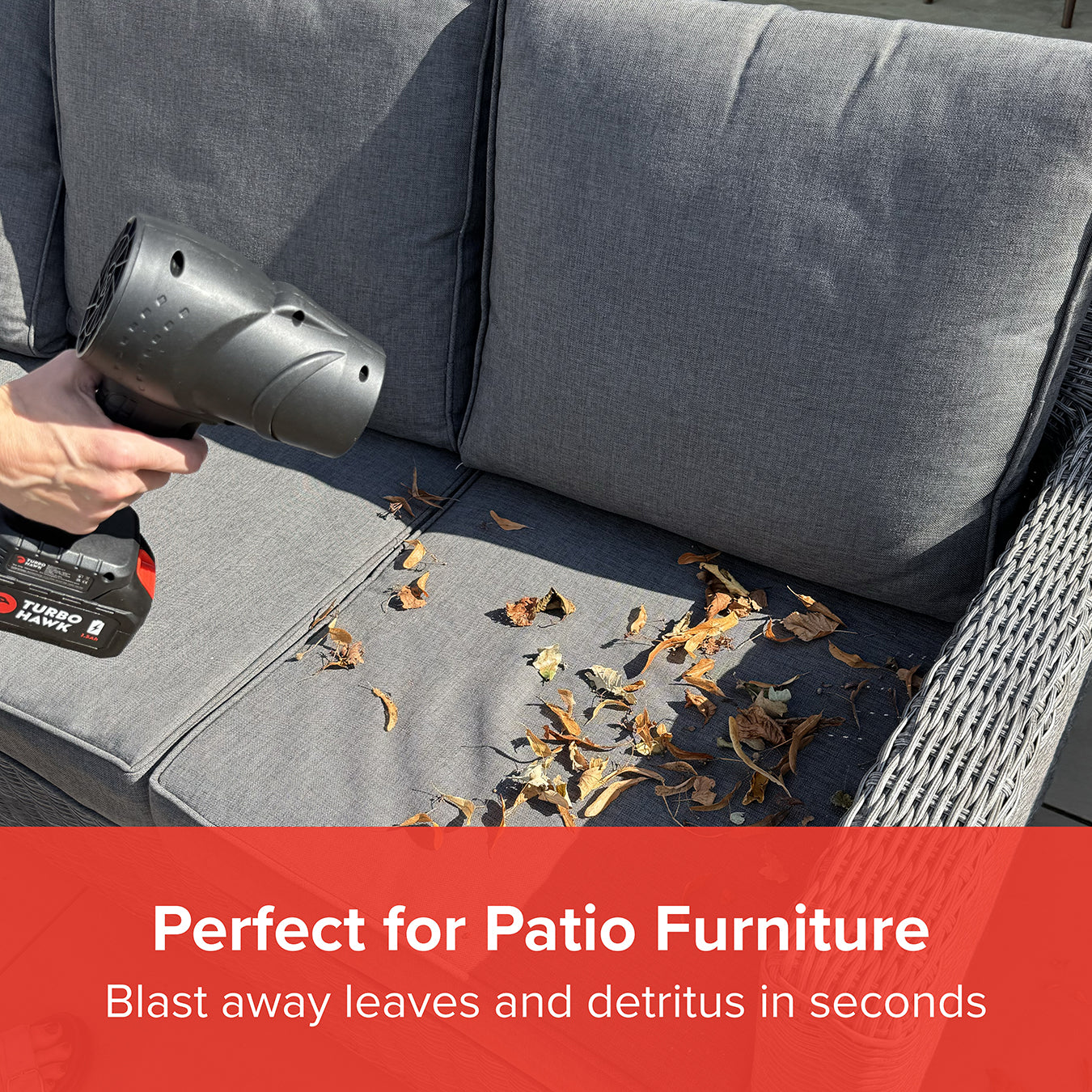 Turbo Hawk Cordless Garden Air Blower with Additional Battery