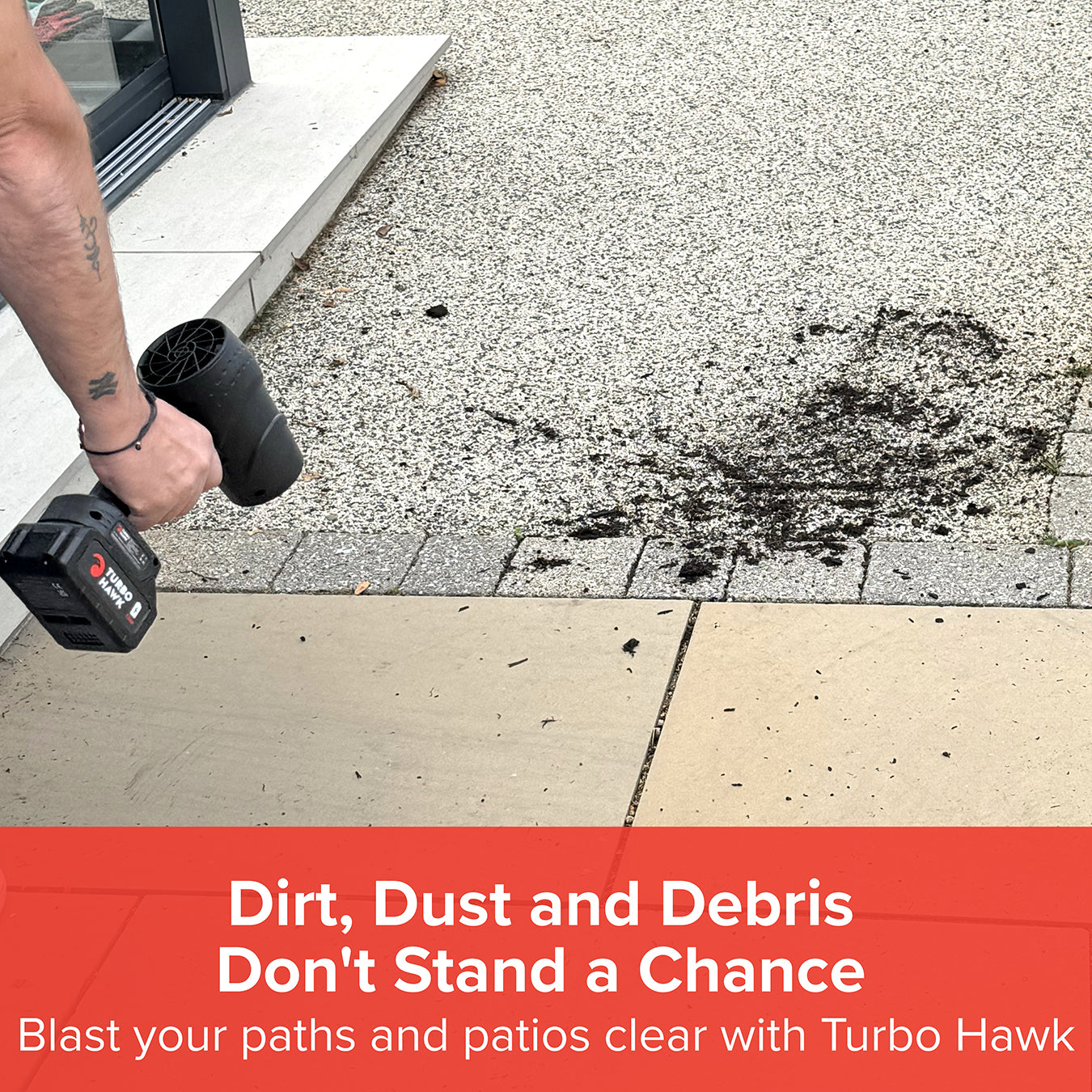 Turbo Hawk Cordless Garden Air Blower with Additional Battery