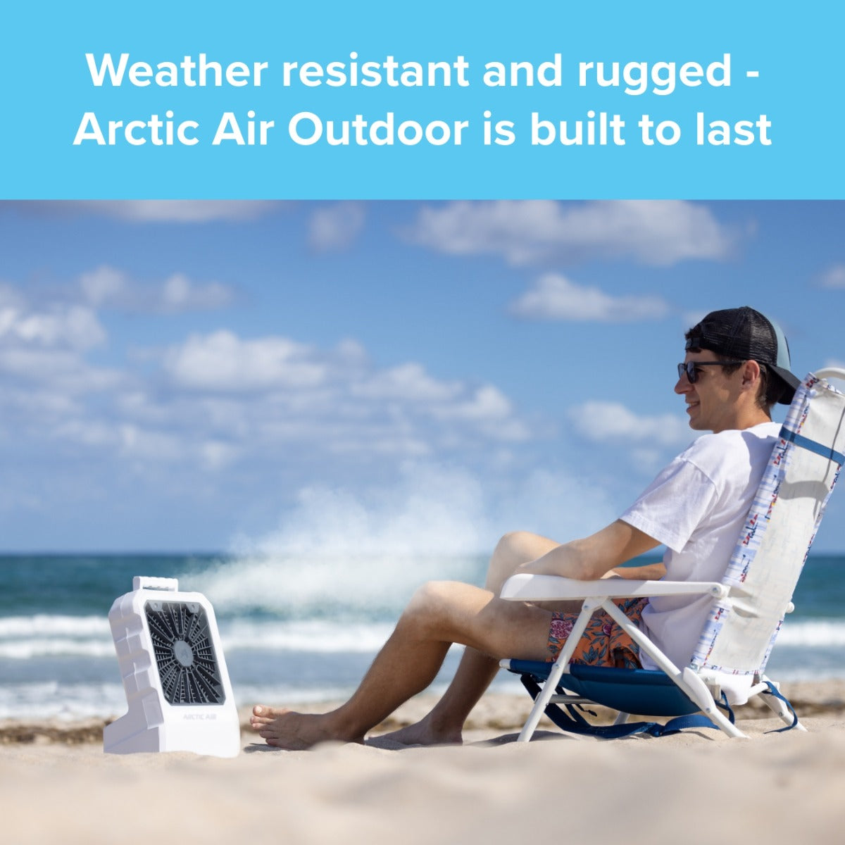 Arctic Air – Powerful Indoor & Outdoor Portable Rechargeable Fan with Misting
