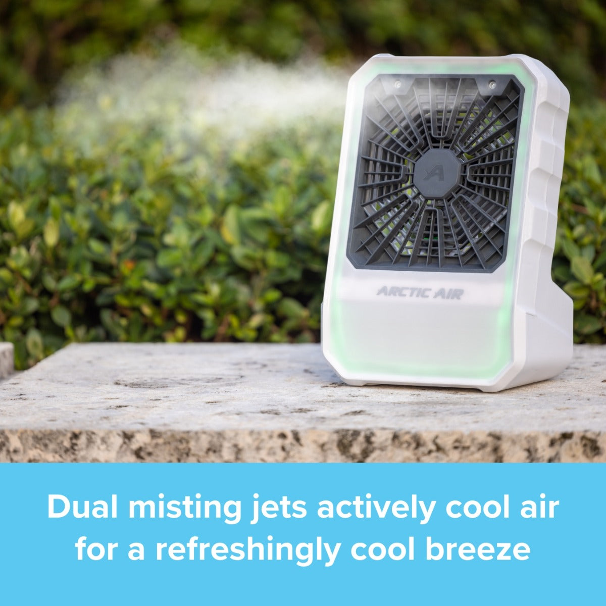 Arctic Air – Powerful Indoor & Outdoor Portable Rechargeable Fan with Misting