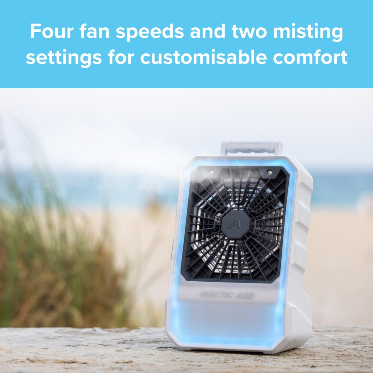 Arctic Air – Powerful Indoor & Outdoor Portable Rechargeable Fan with Misting