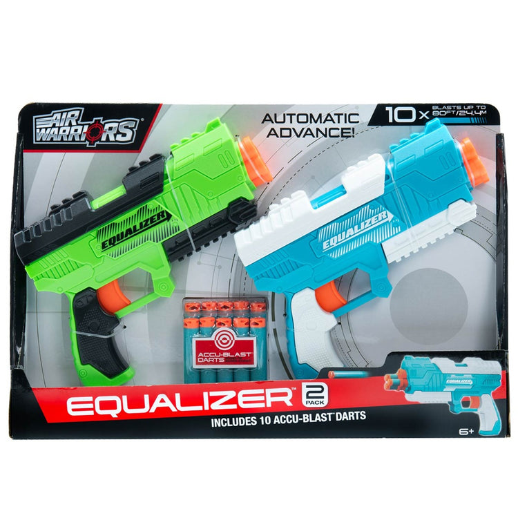 Air Warriors Equalizer 2-Pack – 4-Chamber Handheld Dart Blaster