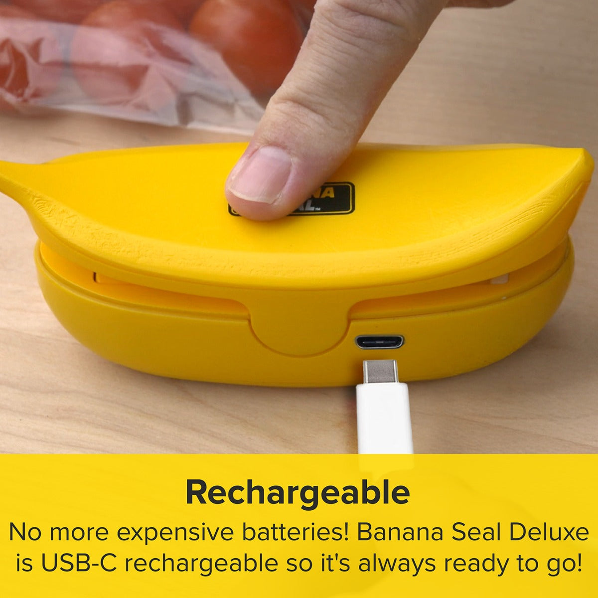 Banana Seal Deluxe – Rechargeable 2-in-1 Bag Sealer & Cutter