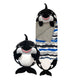 Happy Nappers - Black Shark 2-in-1 Plush Toy and Sleeping Bag - Large (ages 7+)