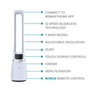 Midea SmartAir Cool + Purify Bladeless Fan with Free MSmartHome App - 41"