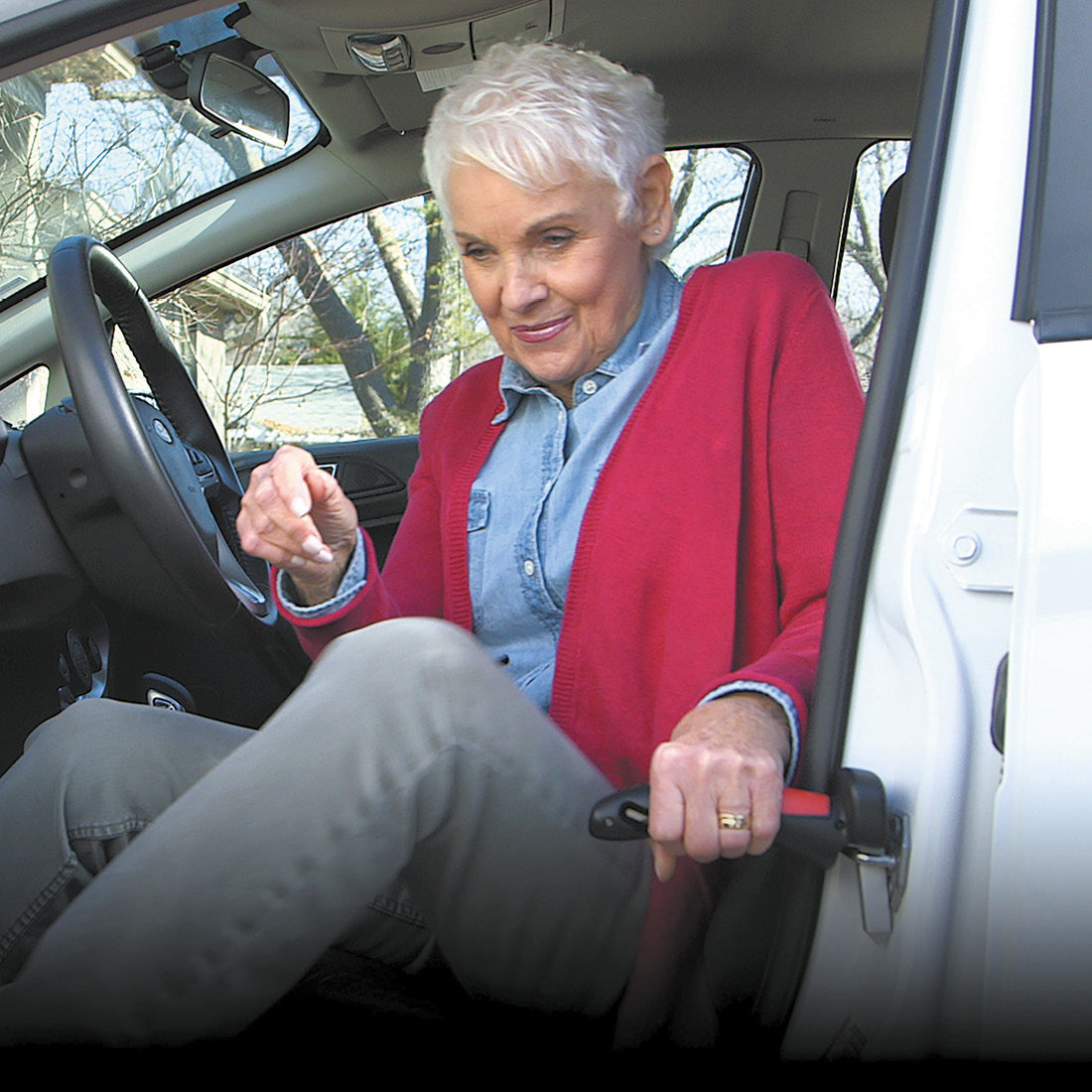 Car Cane with Built in Flashlight