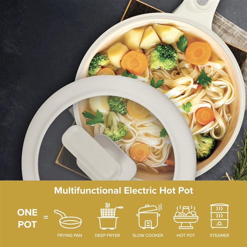 Ceramax Hot Pot – 1.5L Portable Electric Cooker