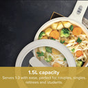 Ceramax Hot Pot – 1.5L Portable Electric Cooker