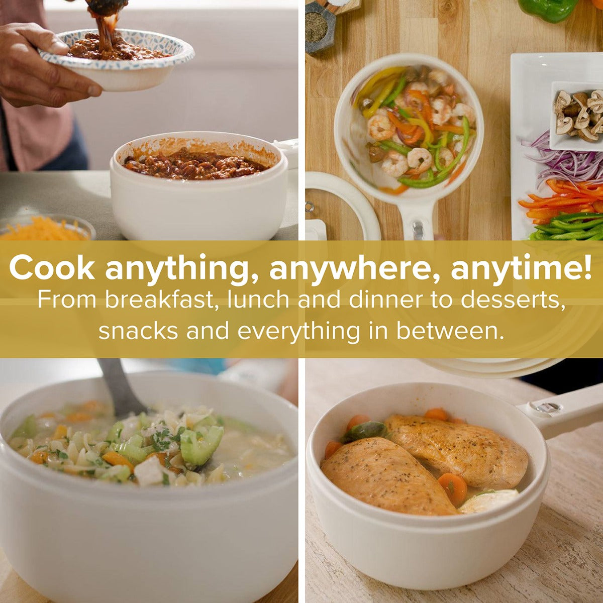Ceramax Hot Pot – 1.5L Portable Electric Cooker