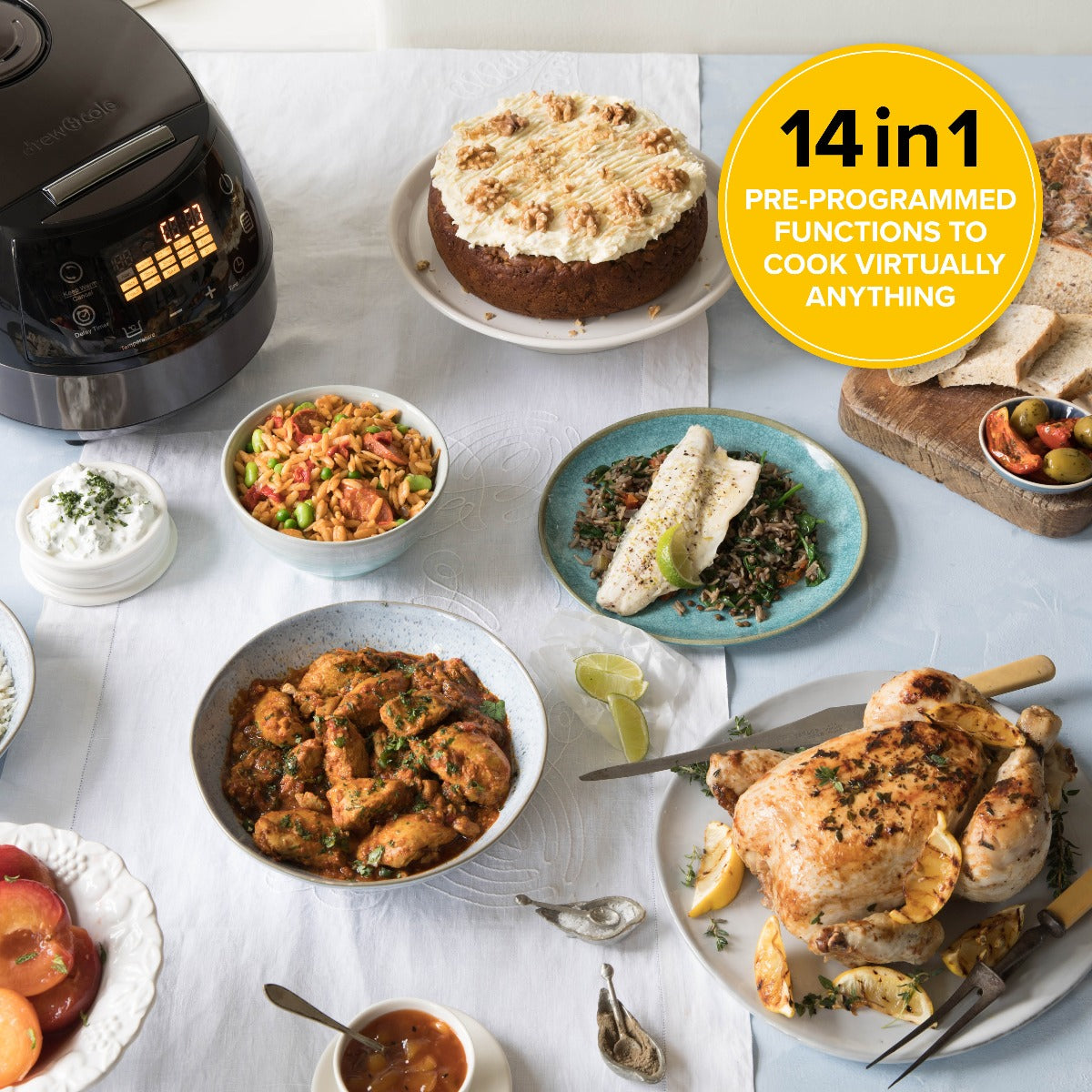 Drew&Cole CleverChef 14-in-1 Multifunction Cooker (Outlet)