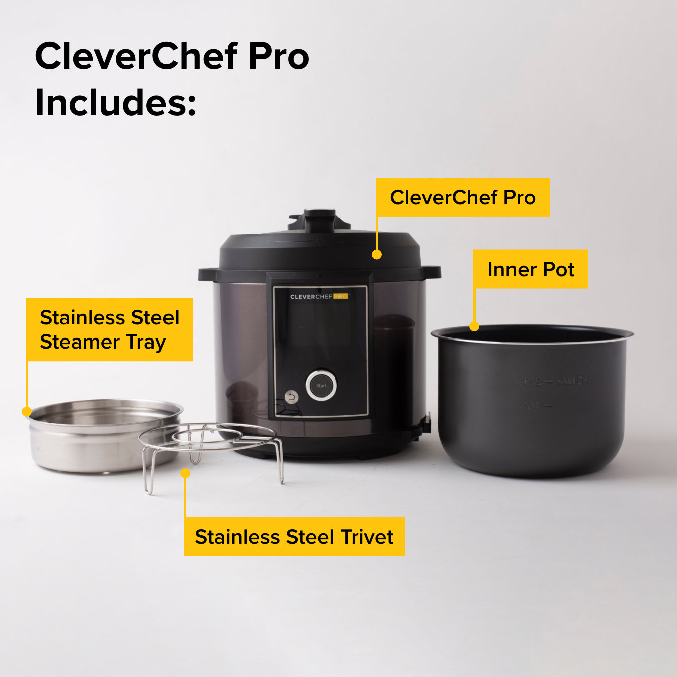 CleverChef Pro 5.7L – Digital Pressure & Multi-Function Cooker