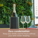 Coolenator - The Active Cooling Wine Cooler - Black