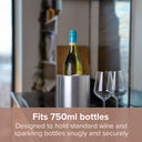 Coolenator - The Active Cooling Wine Cooler - Black