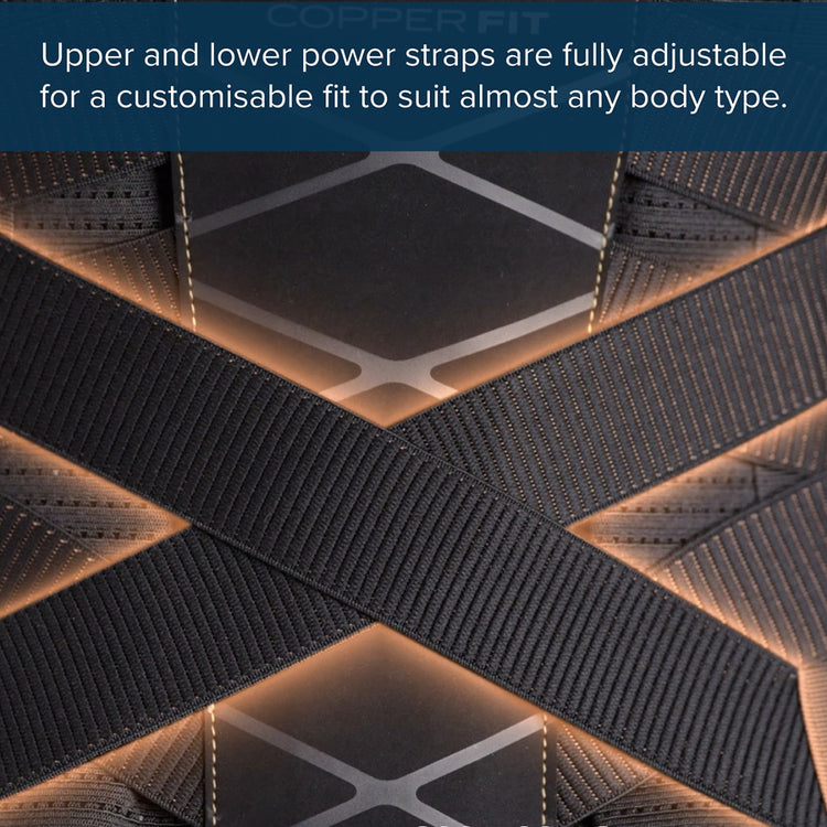 Copper Fit X Back – Premium Adjustable Back Support Belt - 2 Pack