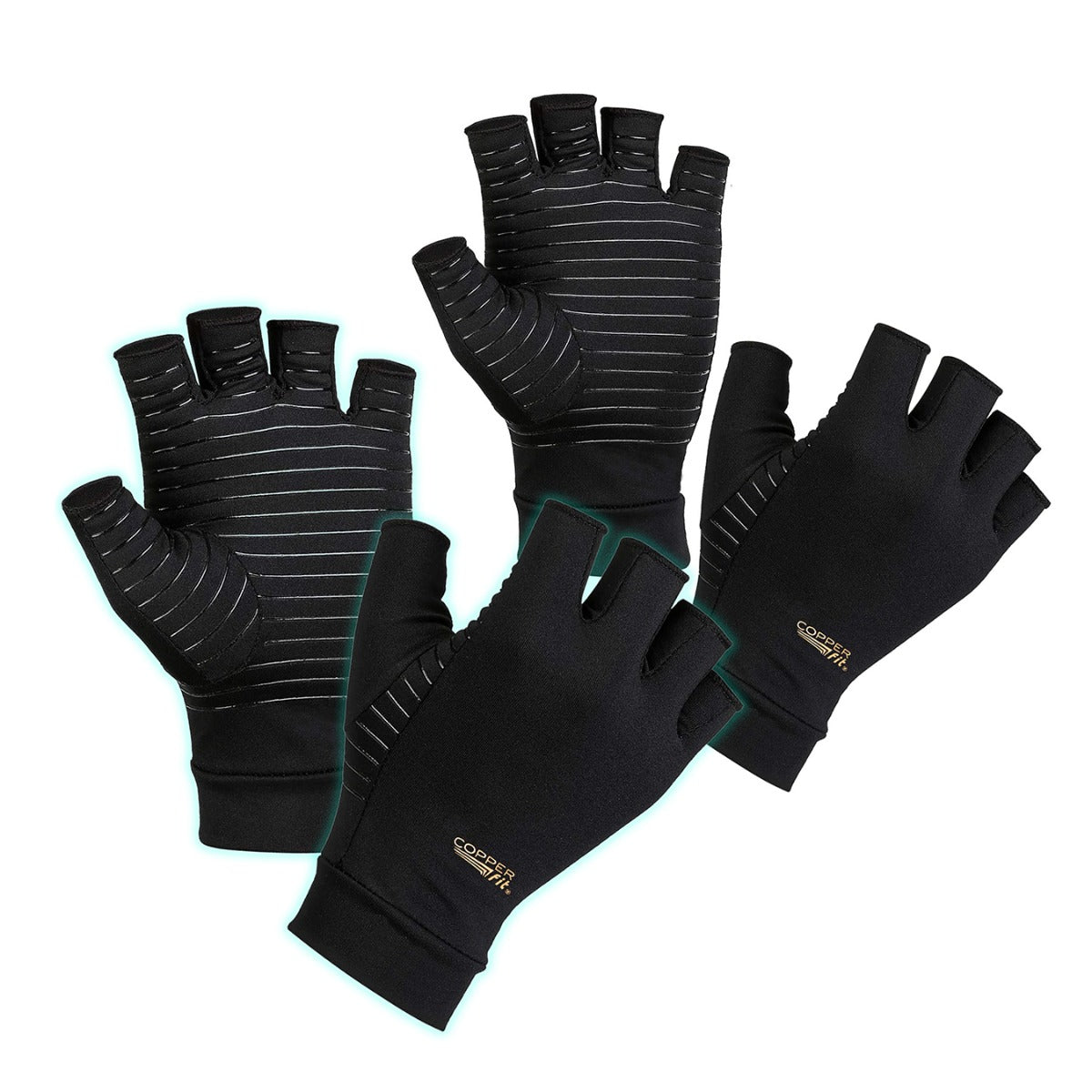 Copper Fit Comfort Compression Gloves - 2 Pack