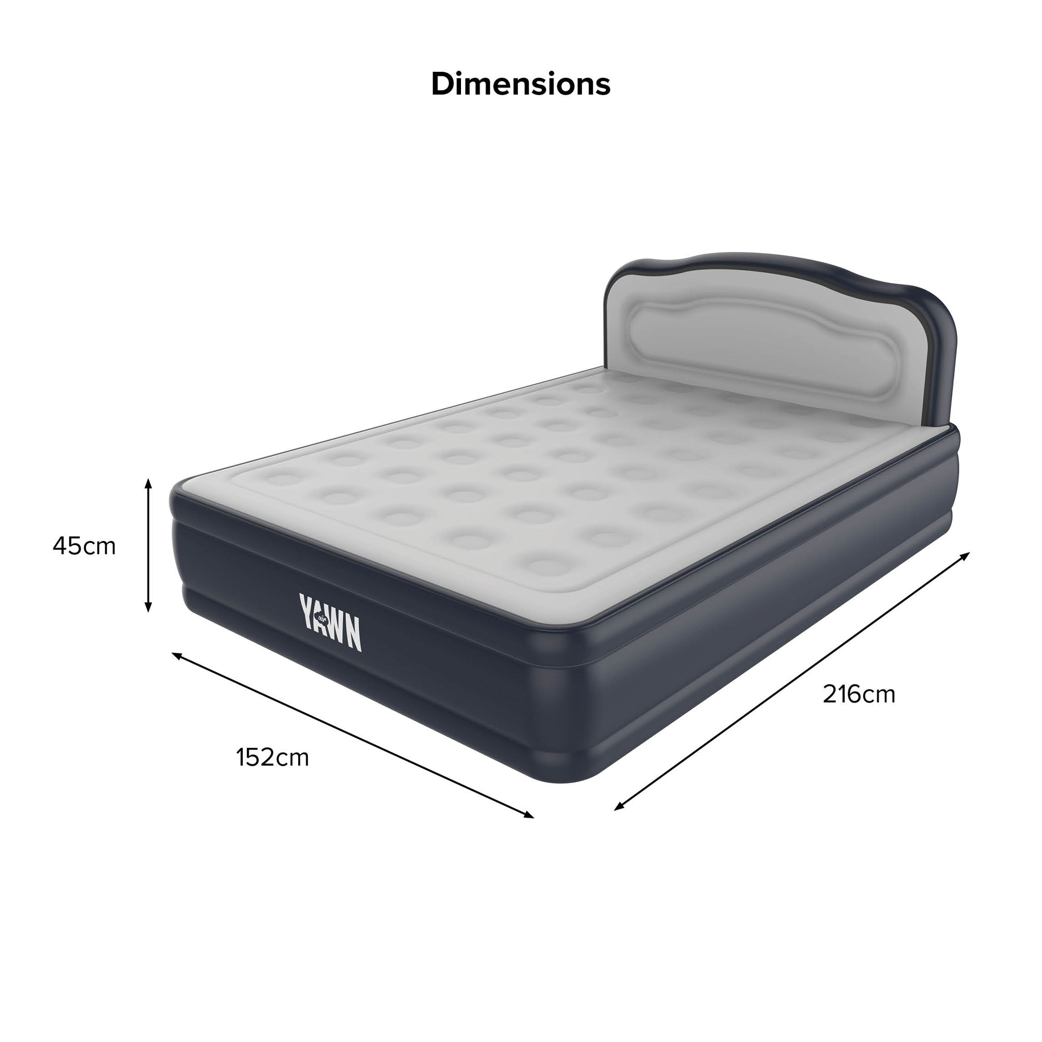 YAWN Air Bed DELUXE with Custom Fitted Sheet – Self Inflating