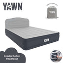 YAWN Air Bed DELUXE King Size with Custom Fitted Sheet – Self Inflating