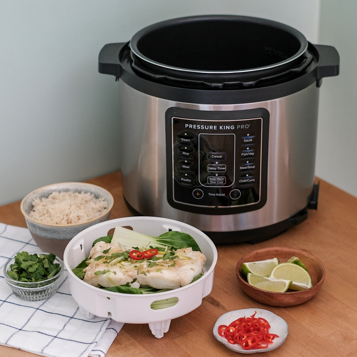 Pressure King Pro (4.8L) – 14-in-1 Digital Pressure Cooker by Drew&Cole