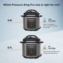 Pressure King Pro (4.8L) – 14-in-1 Digital Pressure Cooker by Drew&Cole