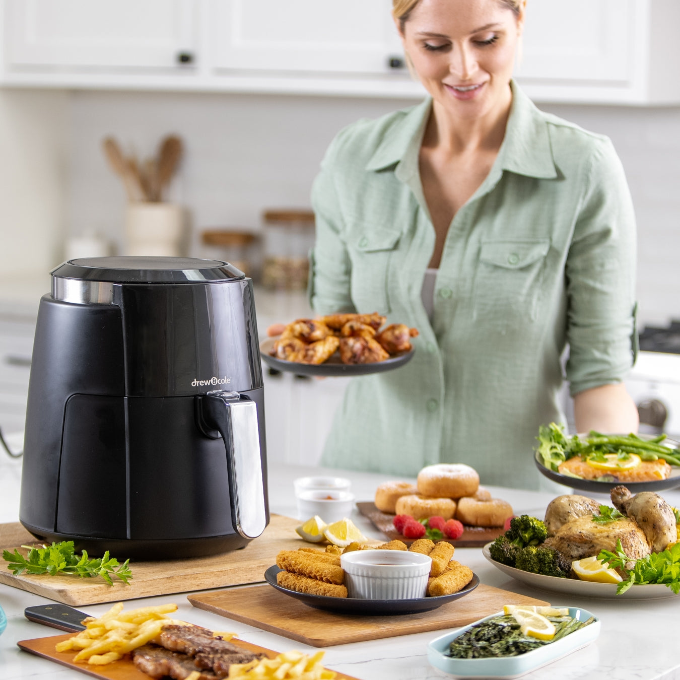 Drew&Cole 8-in-1 Digital Air Fryer (4L)