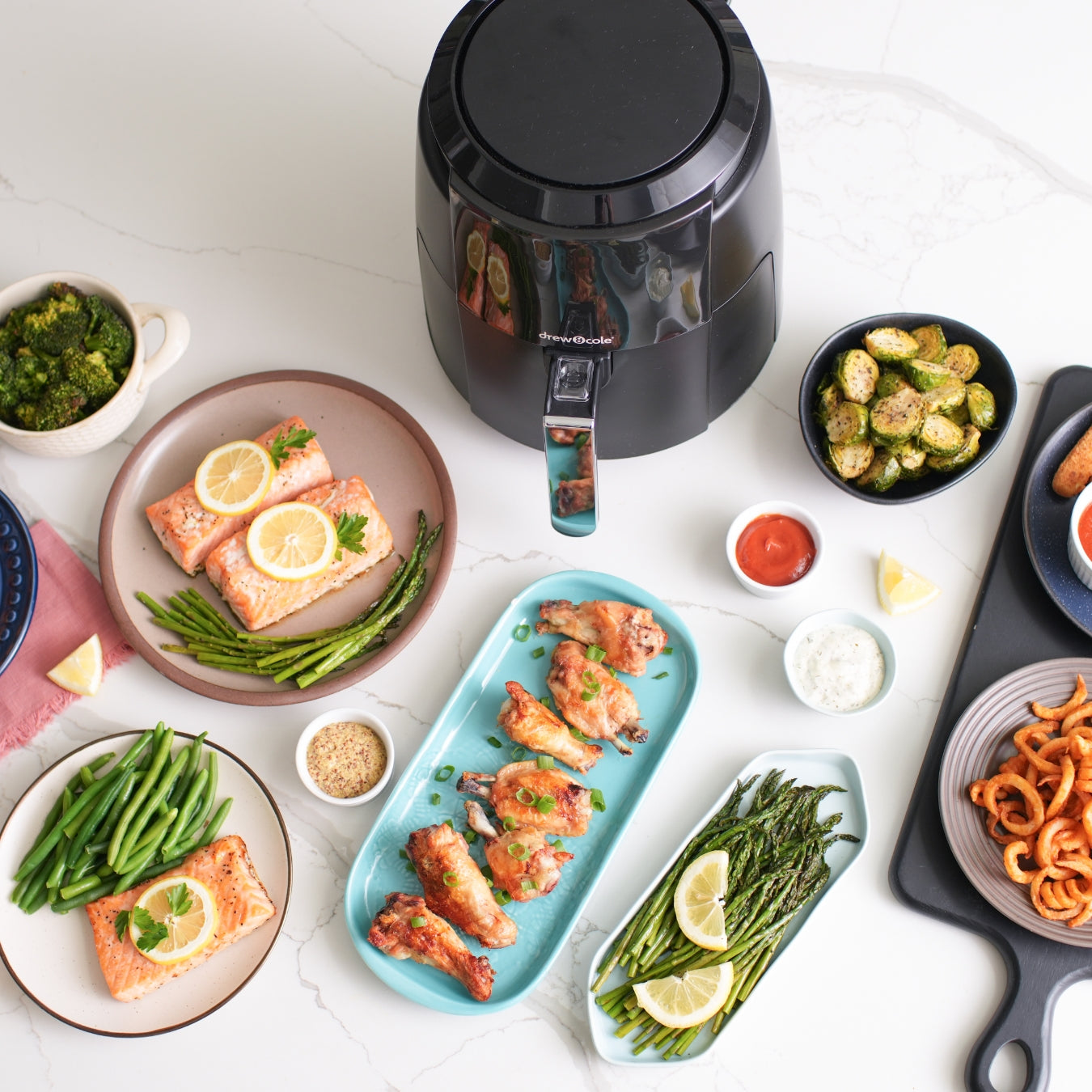 Drew&Cole 8-in-1 Digital Air Fryer (4L)