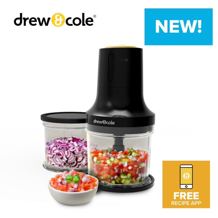 Clever Chop 3 in 1 Chopper, Dicer & Puree maker with 2 Prep & Store Bowls