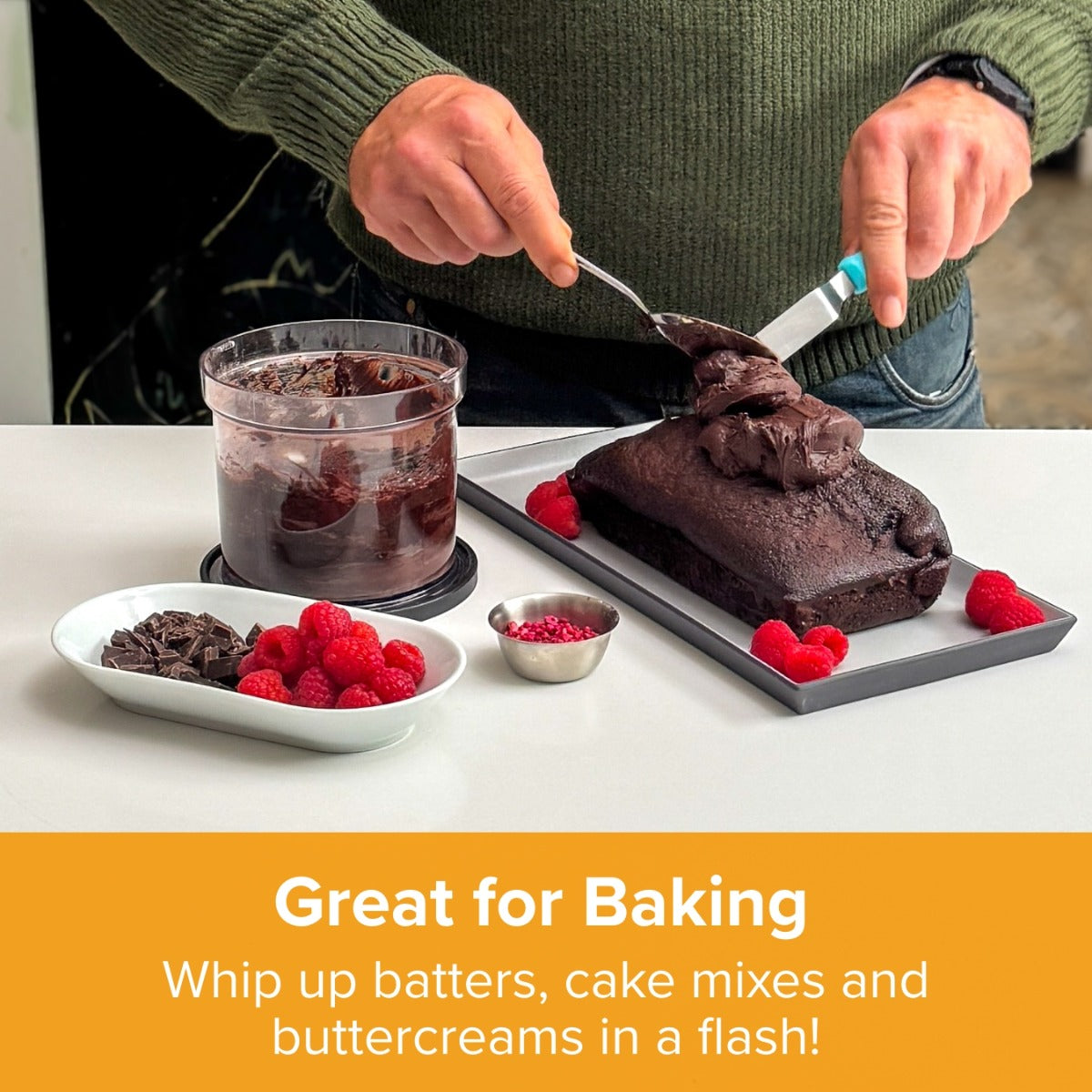 Clever Chop 3 in 1 Chopper, Dicer & Puree maker with 2 Prep & Store Bowls