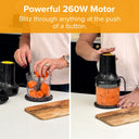 Clever Chop 3 in 1 Chopper, Dicer & Puree maker with 2 Prep & Store Bowls