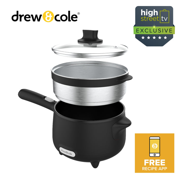 Drew&Cole Electric CleverPot – Energy & Space Saving Portable Pan