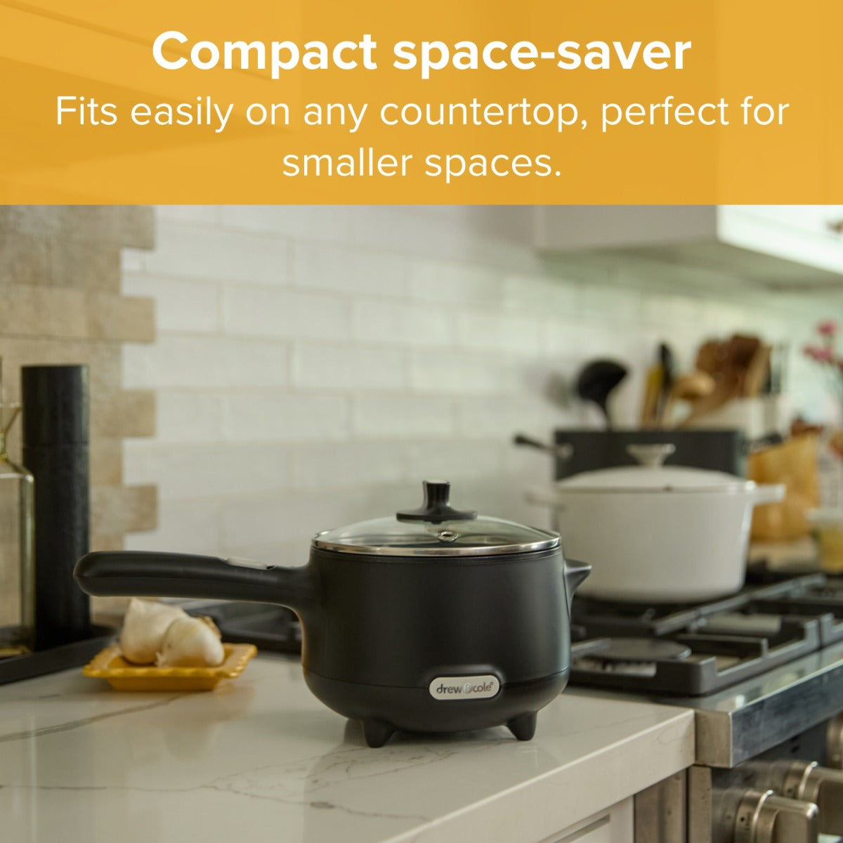 Drew&Cole Electric CleverPot – Energy & Space Saving Portable Pan