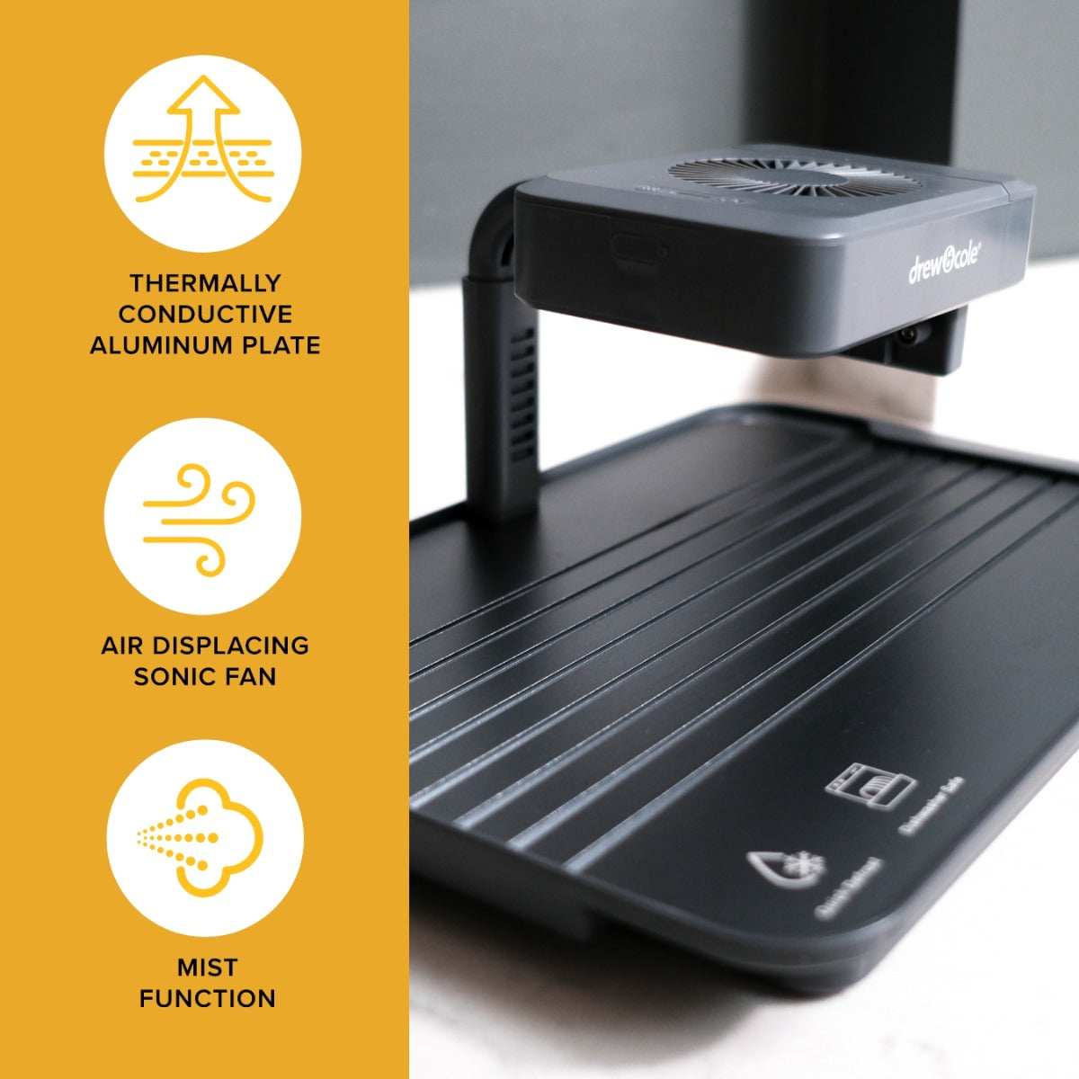 Drew&Cole Premium Dual Defroster Board with Sonic Fan & Mister (Outlet)