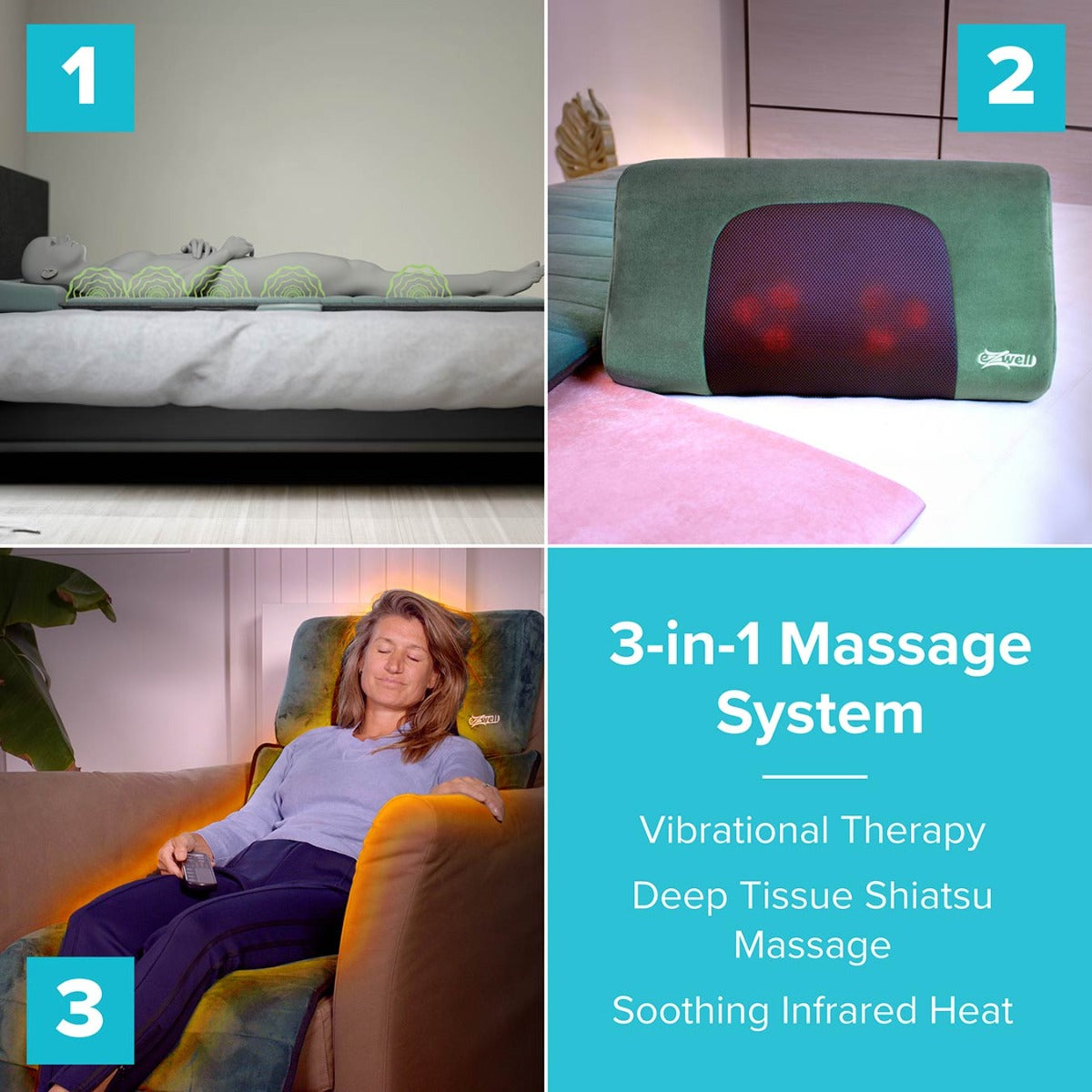 eZwell Massage System Mattress by YAWN - Extra Large
