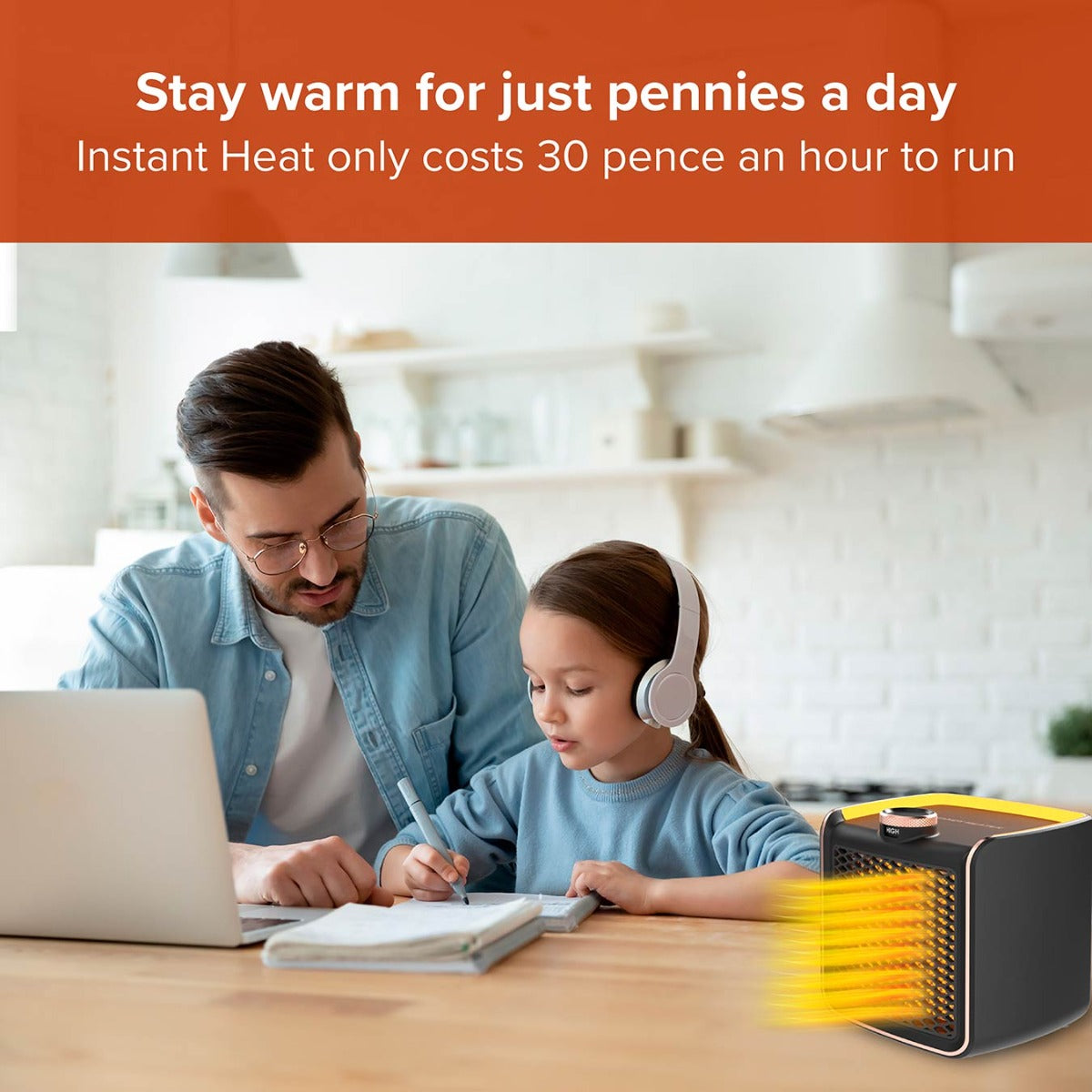 Handy Heater Instant Heat 1200W (Outlet)