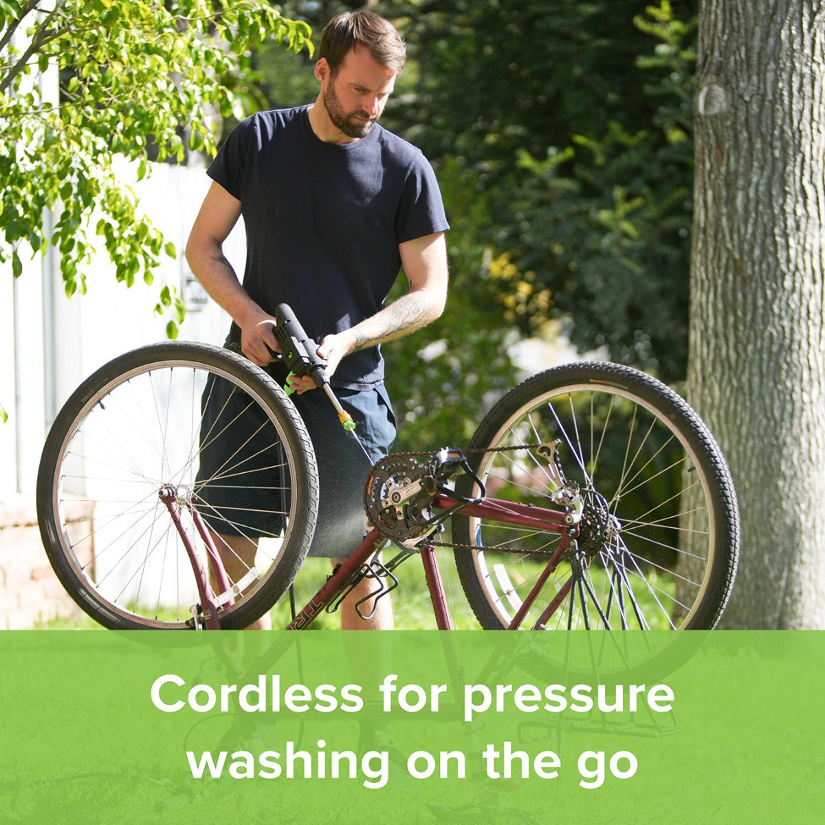 Jet Hawk Cordless Portable Pressure Washer - Green