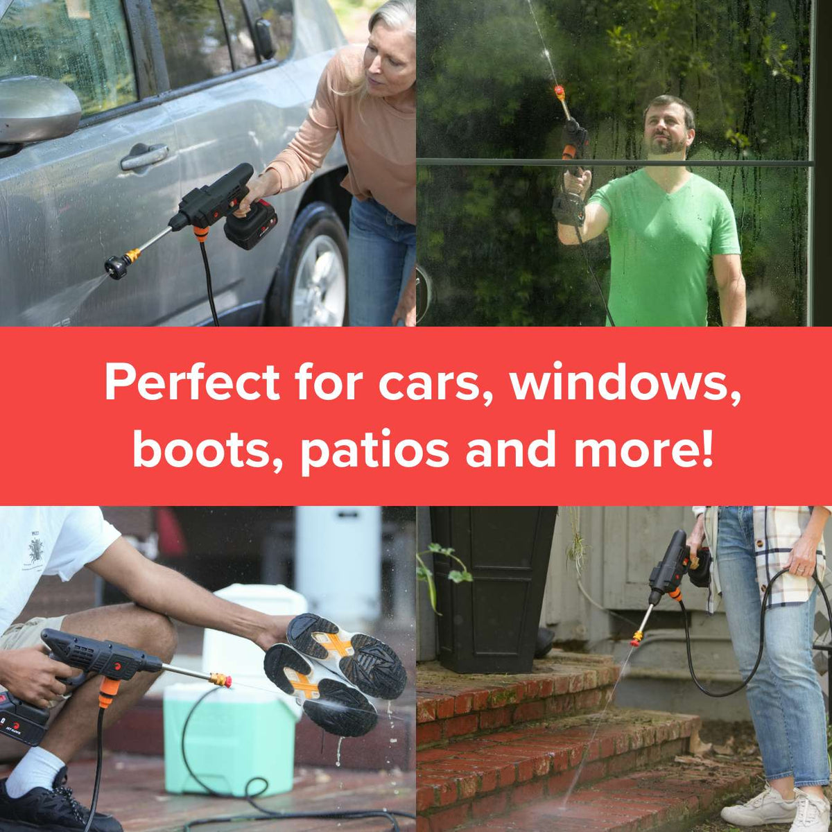 Jet Hawk Cordless Portable Pressure Washer + Additional Battery