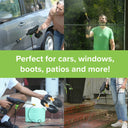 Jet Hawk Cordless Portable Pressure Washer - Green