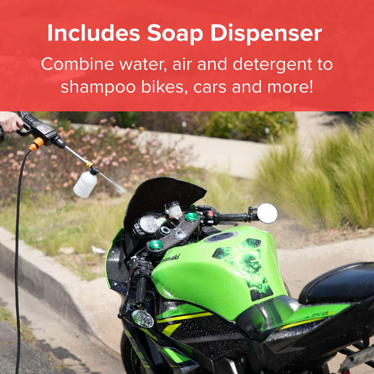 Jet Hawk Cordless Portable Pressure Washer + Additional Battery