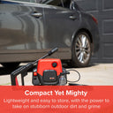 Jet Hawk MAX  - High Pressure Washer - Compact, Lightweight with Fully Adjustable Powerful Spray.