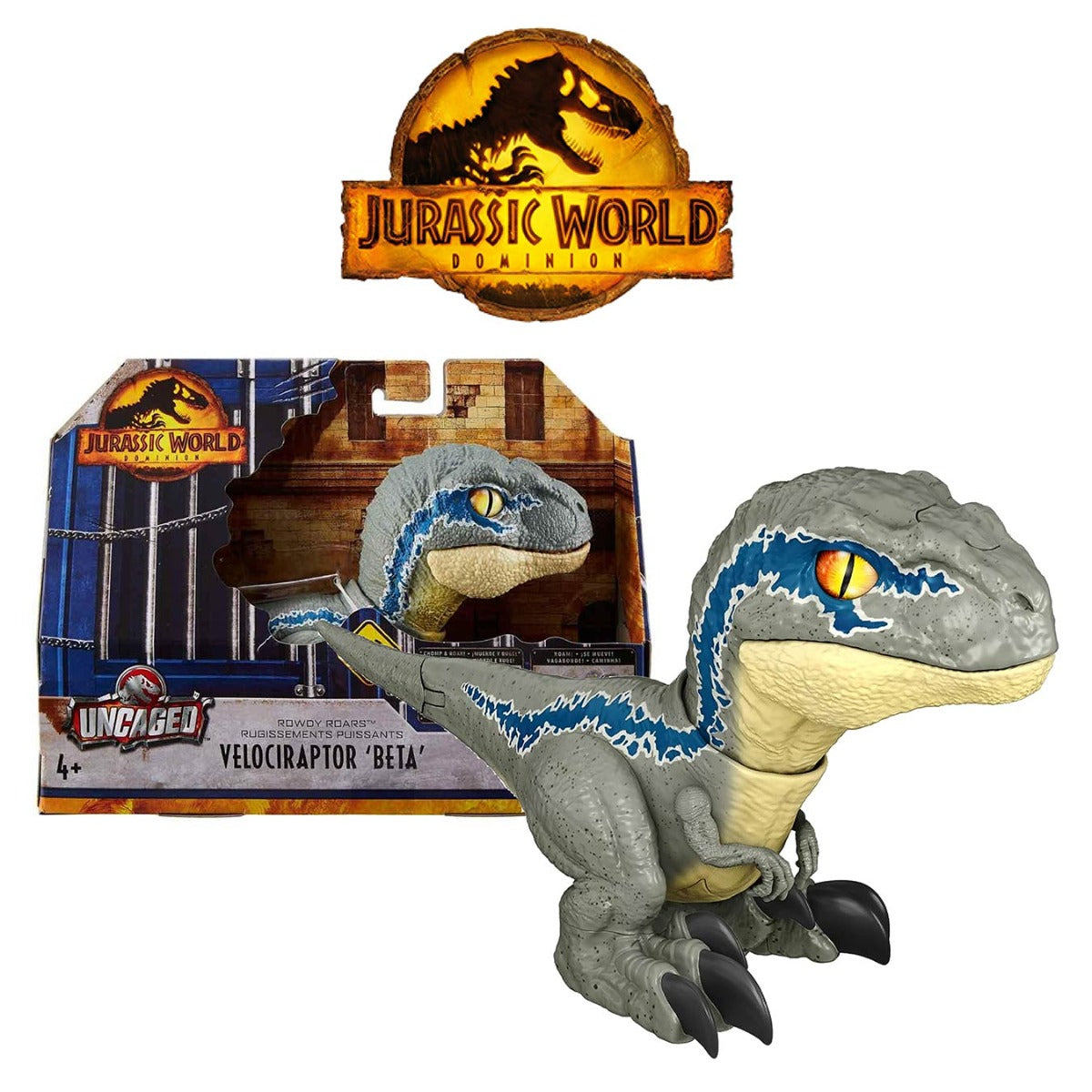 Jurassic World Rowdy Roars Velociraptor Beta