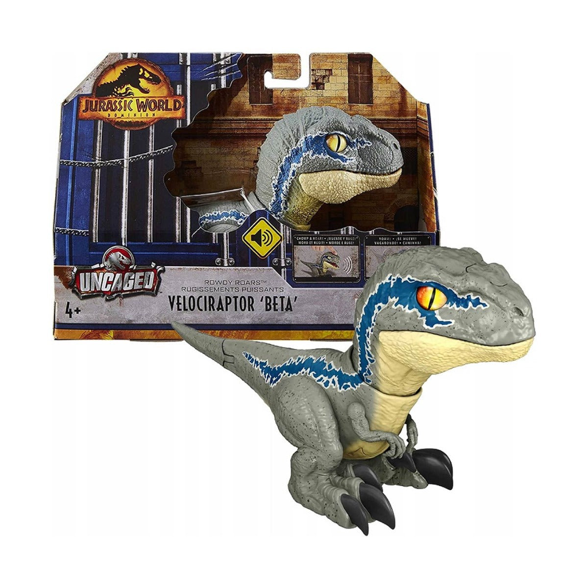 Jurassic World Rowdy Roars Velociraptor Beta