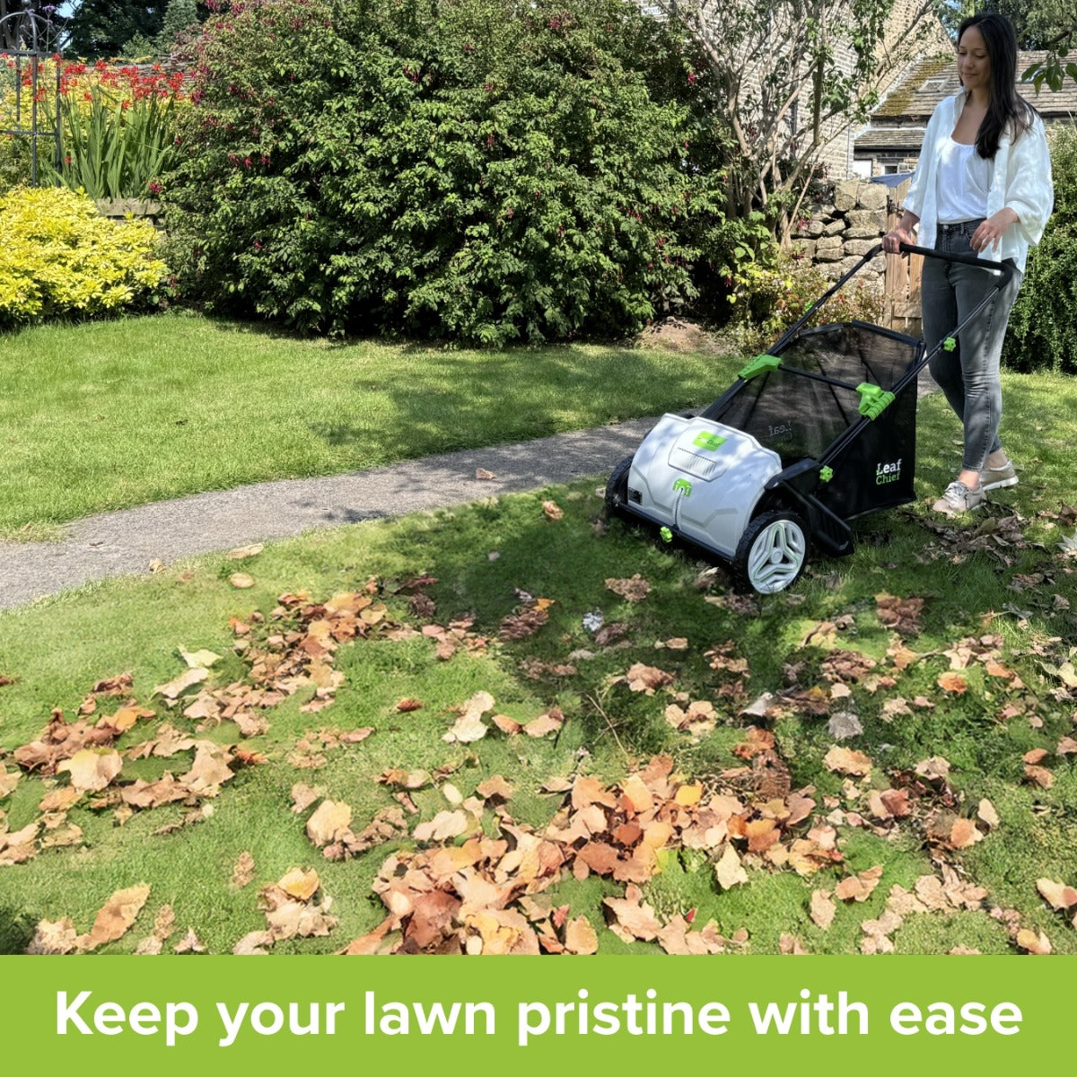 Garden Force Leaf Chief - Push Leaf and Grass Collector