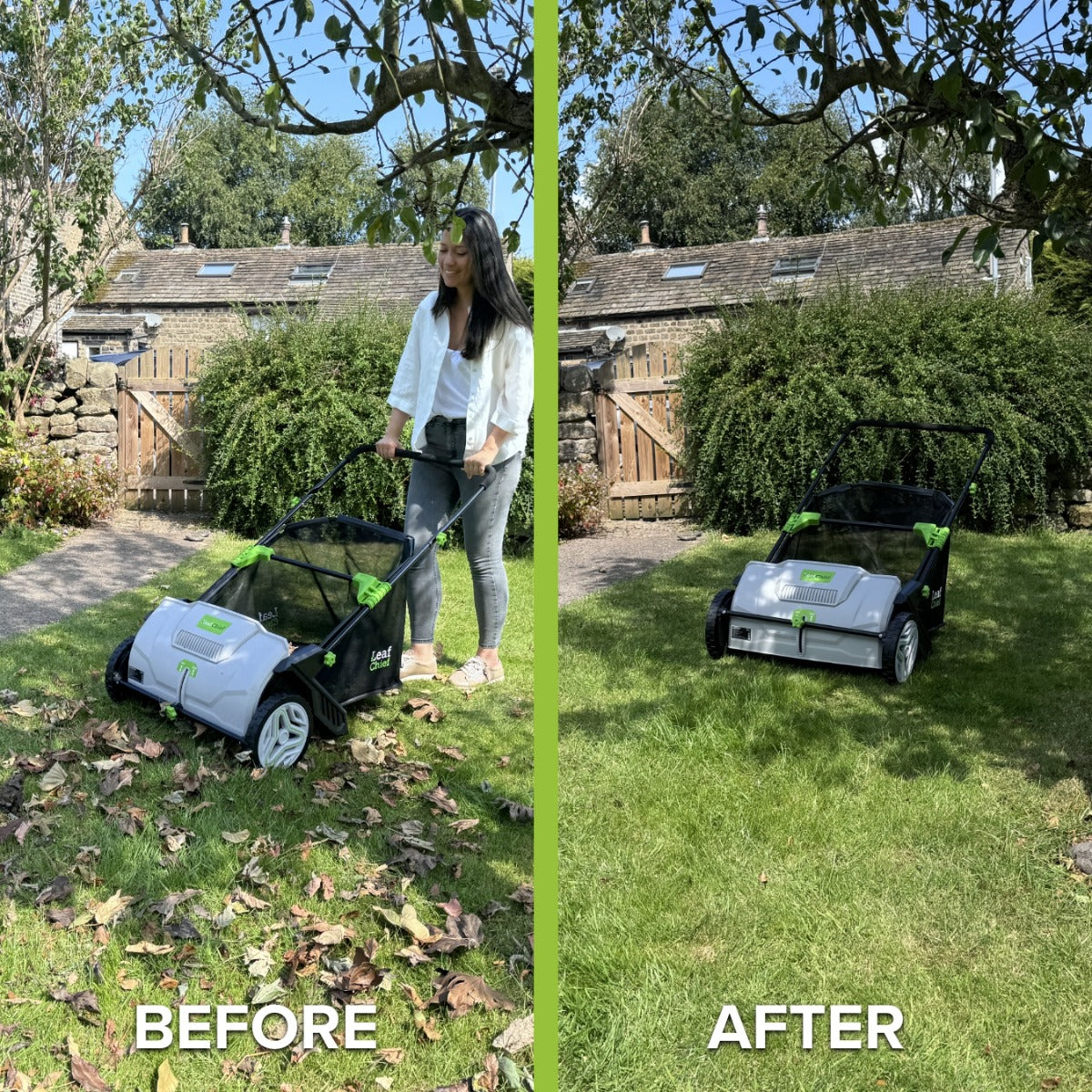 Garden Force Leaf Chief - Push Leaf and Grass Collector