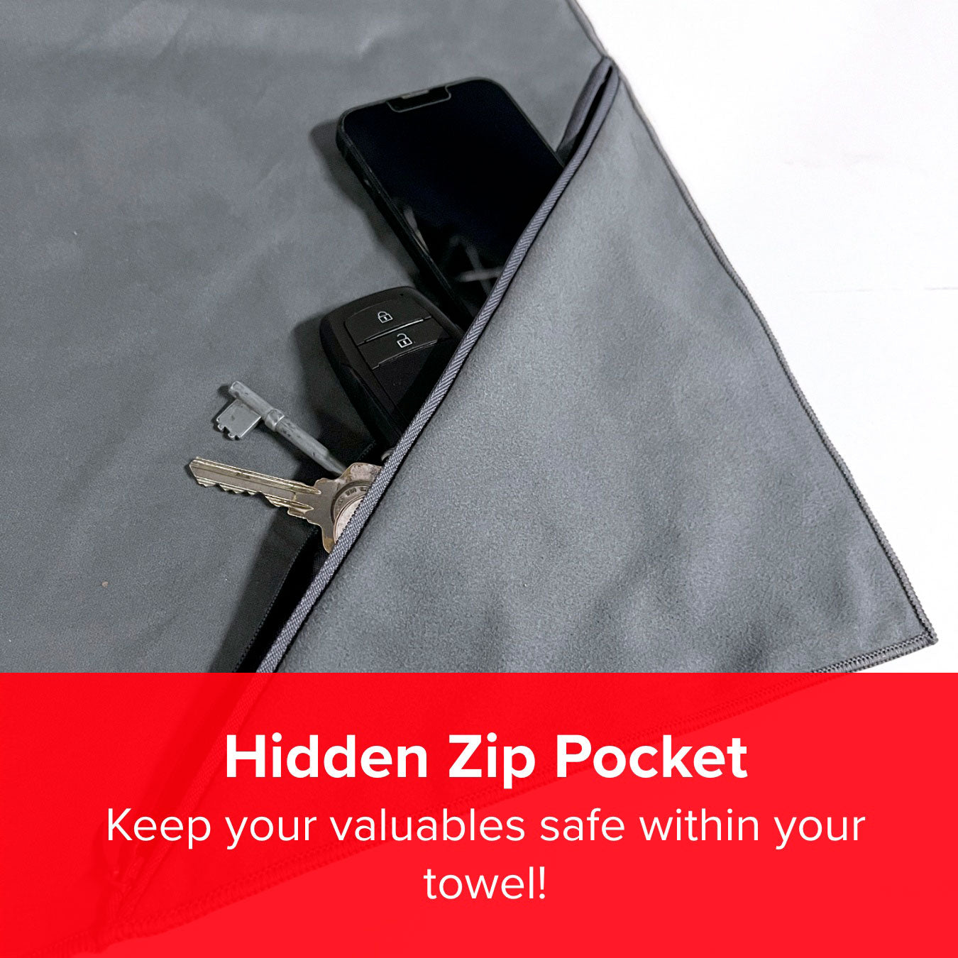 Little Red Microfibre WanderTowel