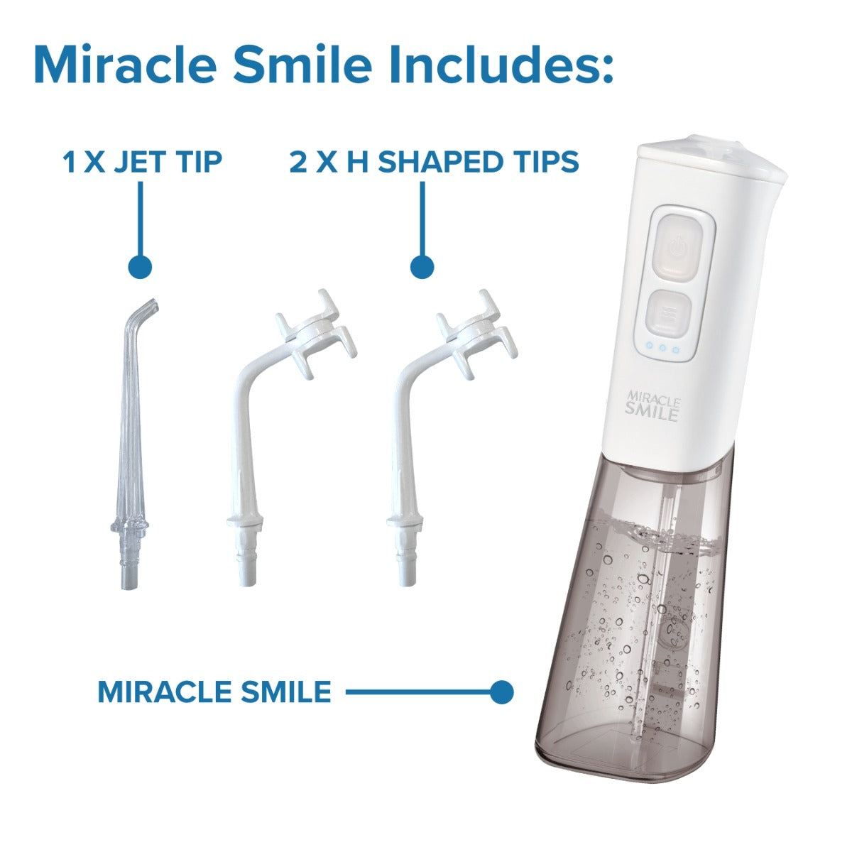 Miracle Smile Water Flosser troubleshooting guide diagram
