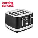 Morphy Richards Illumination 4 Slice Toaster Black