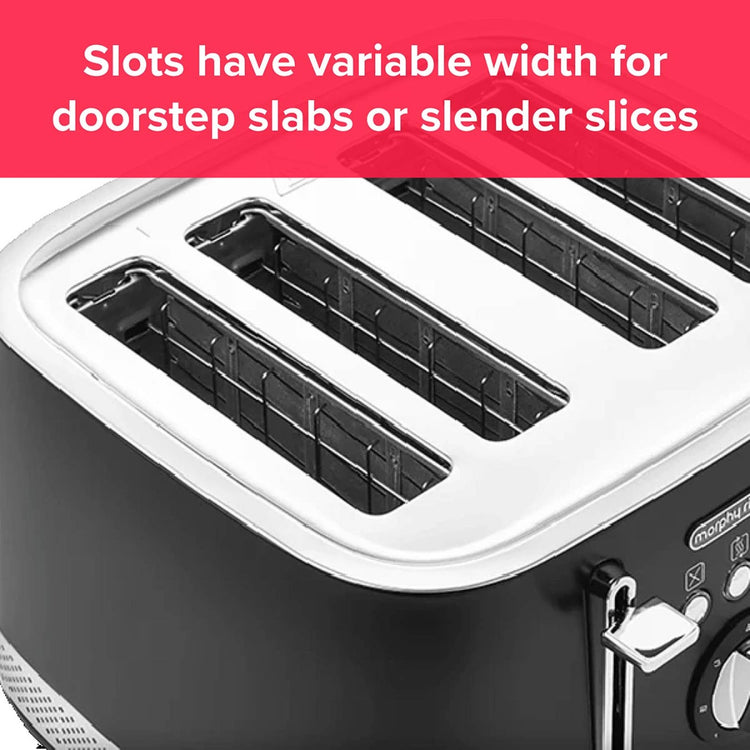 Morphy Richards Illumination 4 Slice Toaster Black