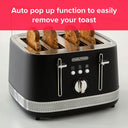 Morphy Richards Illumination 4 Slice Toaster Black
