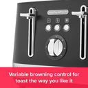 Morphy Richards Illumination 4 Slice Toaster Black